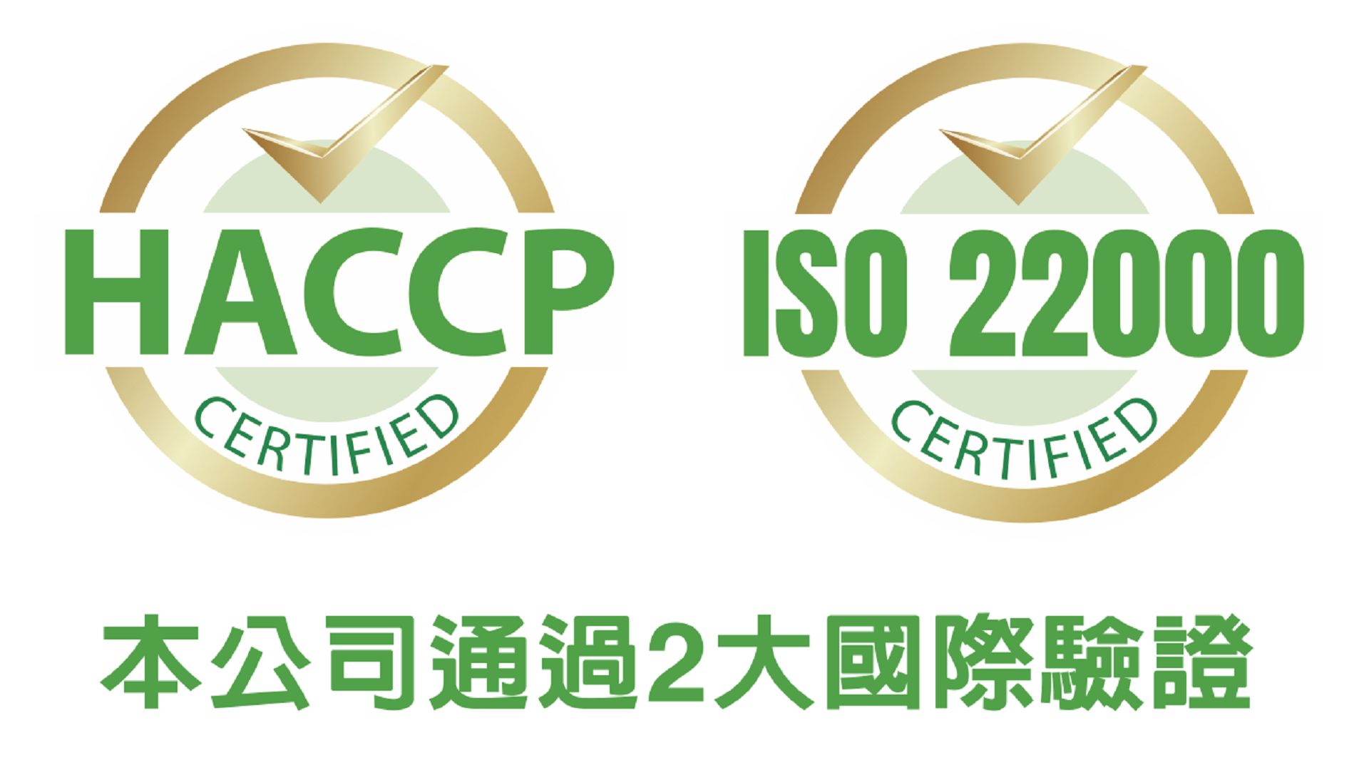 HACCP與ISO22000驗證通過